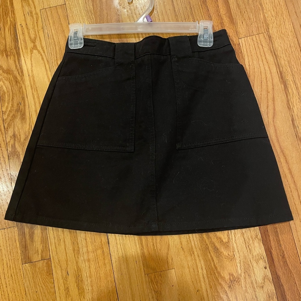 BDG Black Denim Mini Skirt Size M